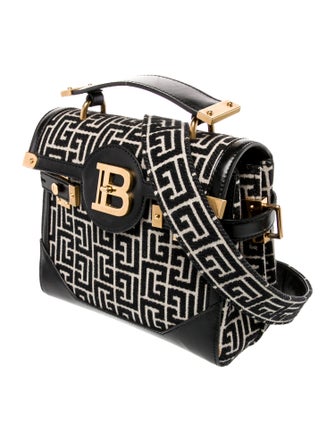 Balmain Canvas Top Handle Bag