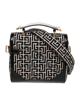 Balmain Canvas Top Handle Bag