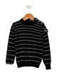 Balmain Toddler Girls' Virgin Wool Striped Sweater