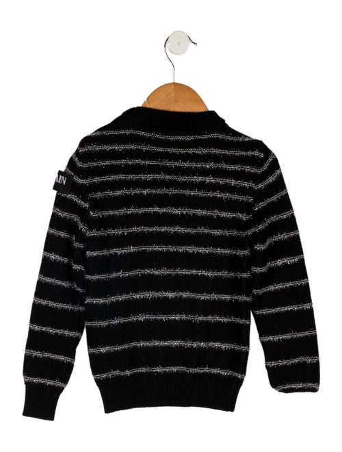 Balmain Toddler Girls' Virgin Wool Striped Sweater