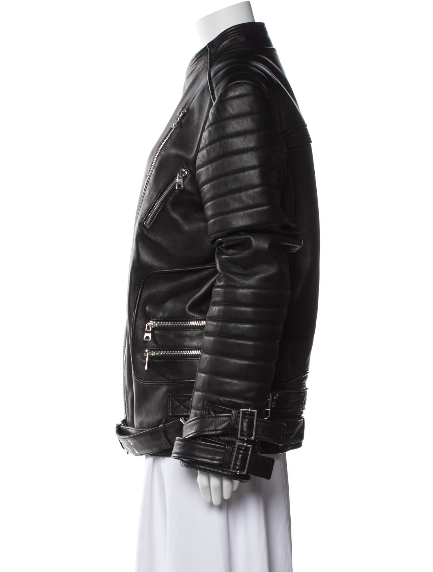 Balmain Leather Biker Jacket