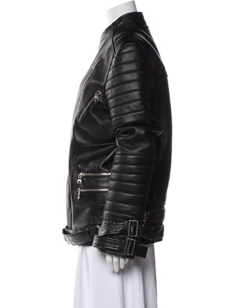Balmain Leather Biker Jacket