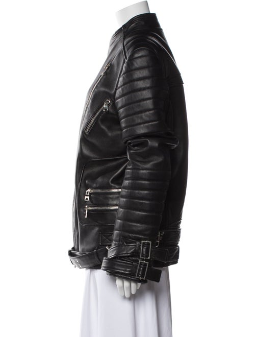 Balmain Leather Biker Jacket