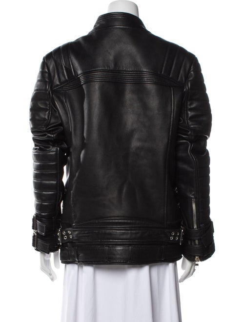 Balmain Leather Biker Jacket