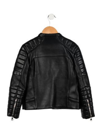 Balmain Boys' Leather Jacket