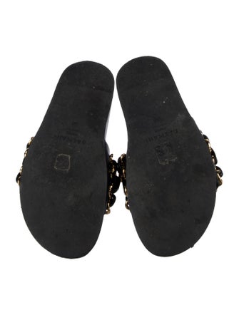 Balmain Leather Slides