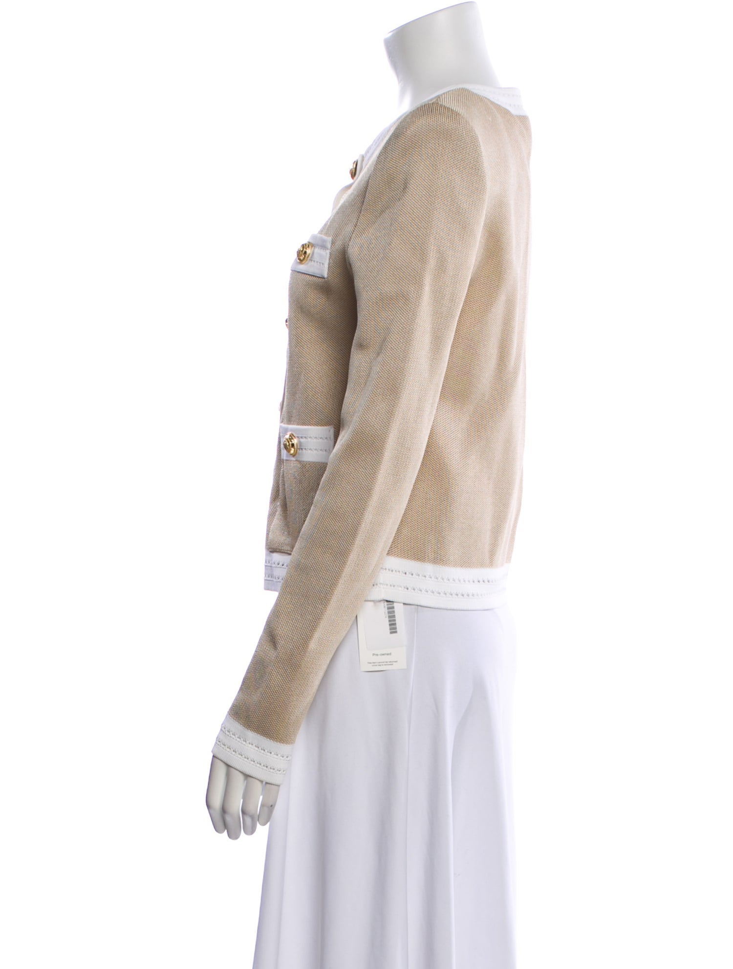 Balmain Printed Crew Neck Sweater