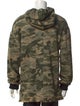 Balmain Camouflage Print Mock Neck Hoodie