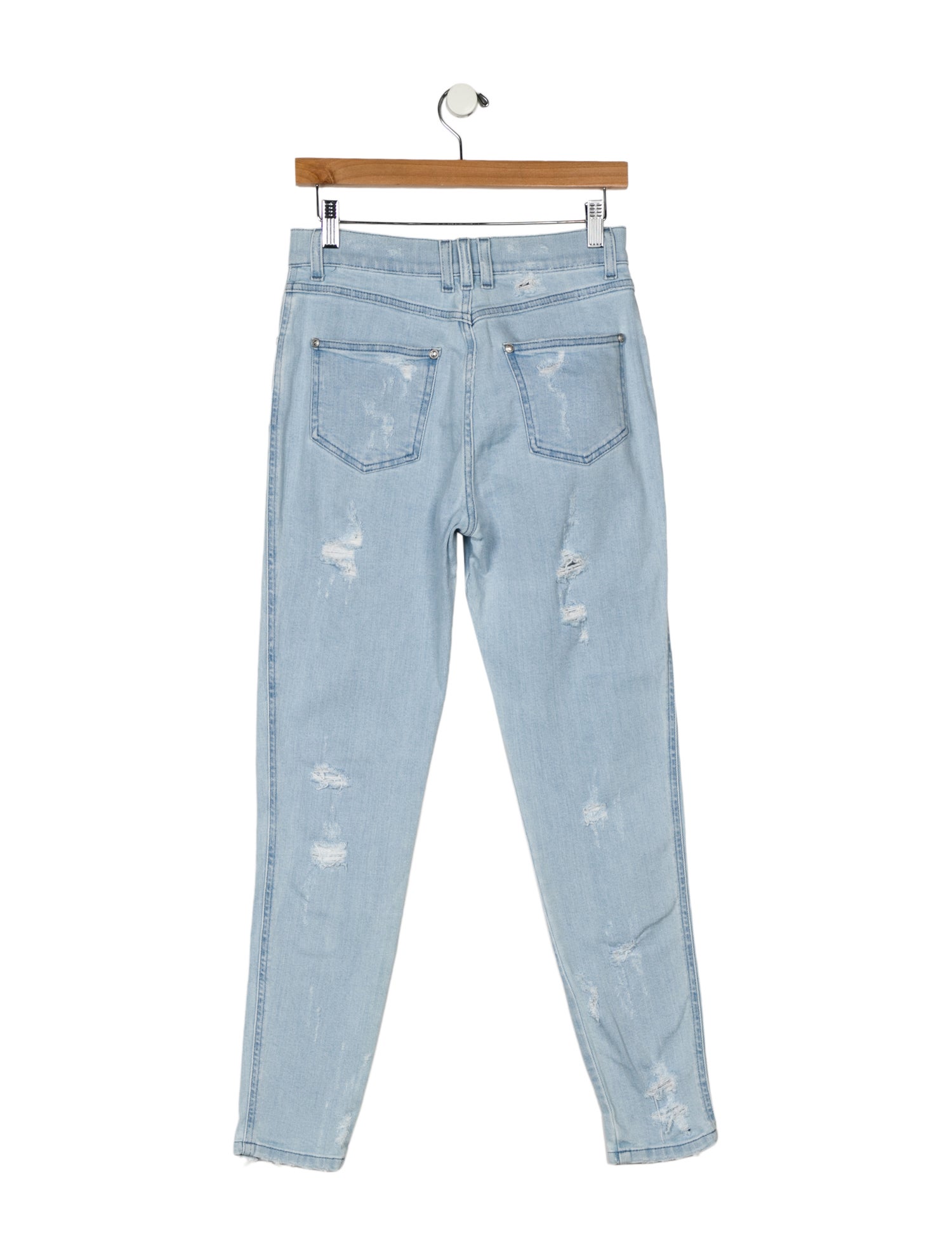 Balmain High-Rise Skinny Leg Jeans