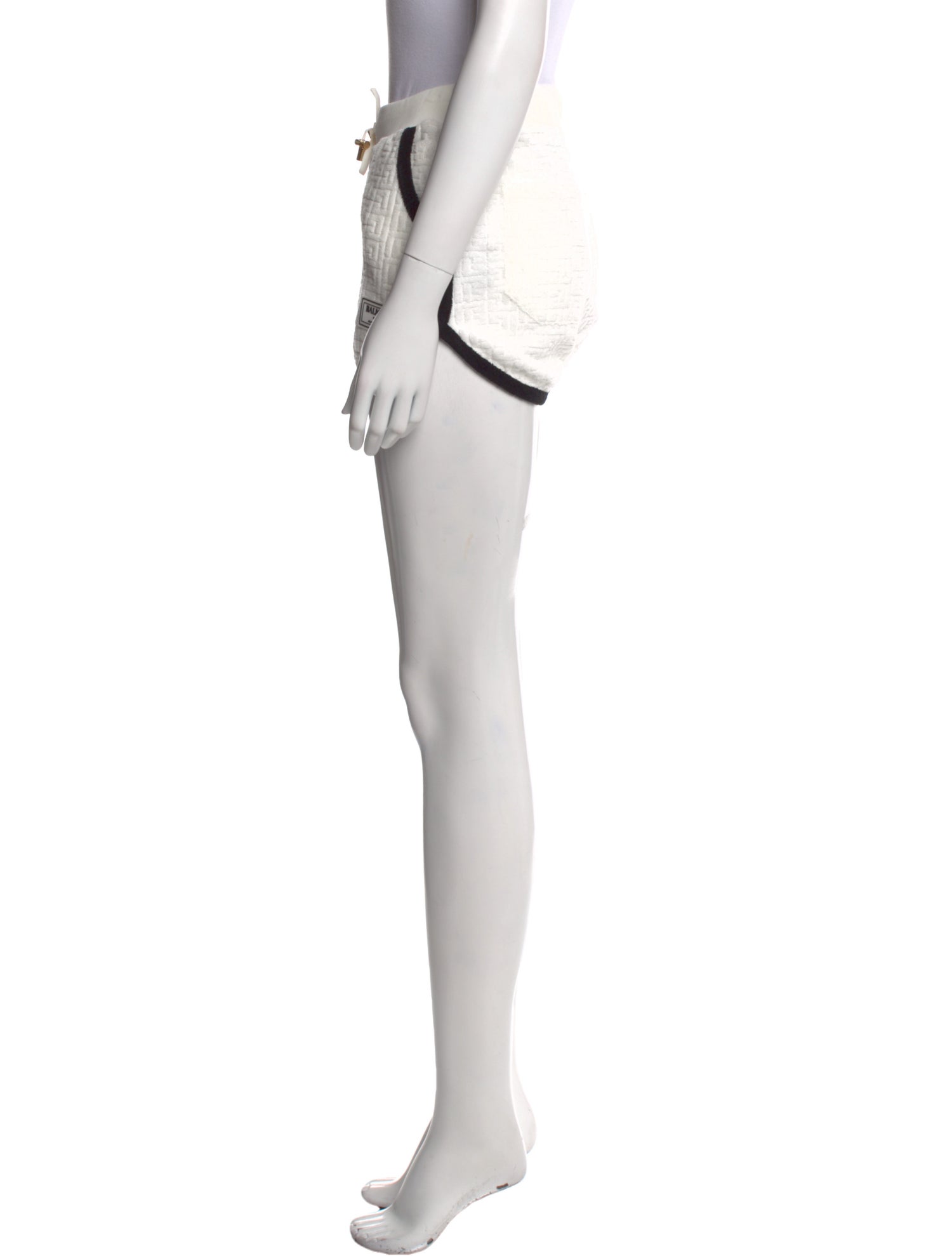 Balmain Colorblock Pattern Mini Shorts w/ Tags