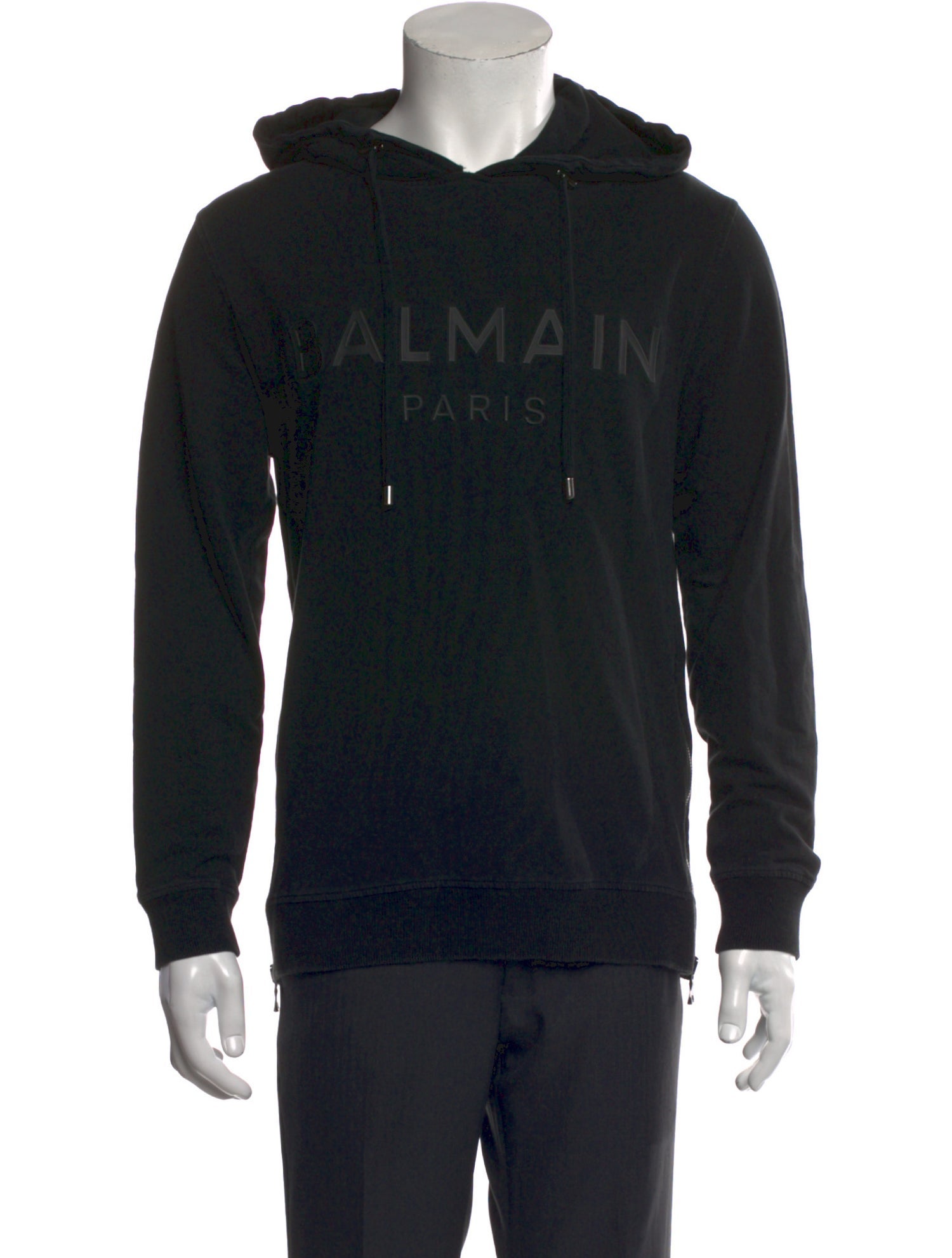 Balmain Graphic Print Crew Neck Hoodie