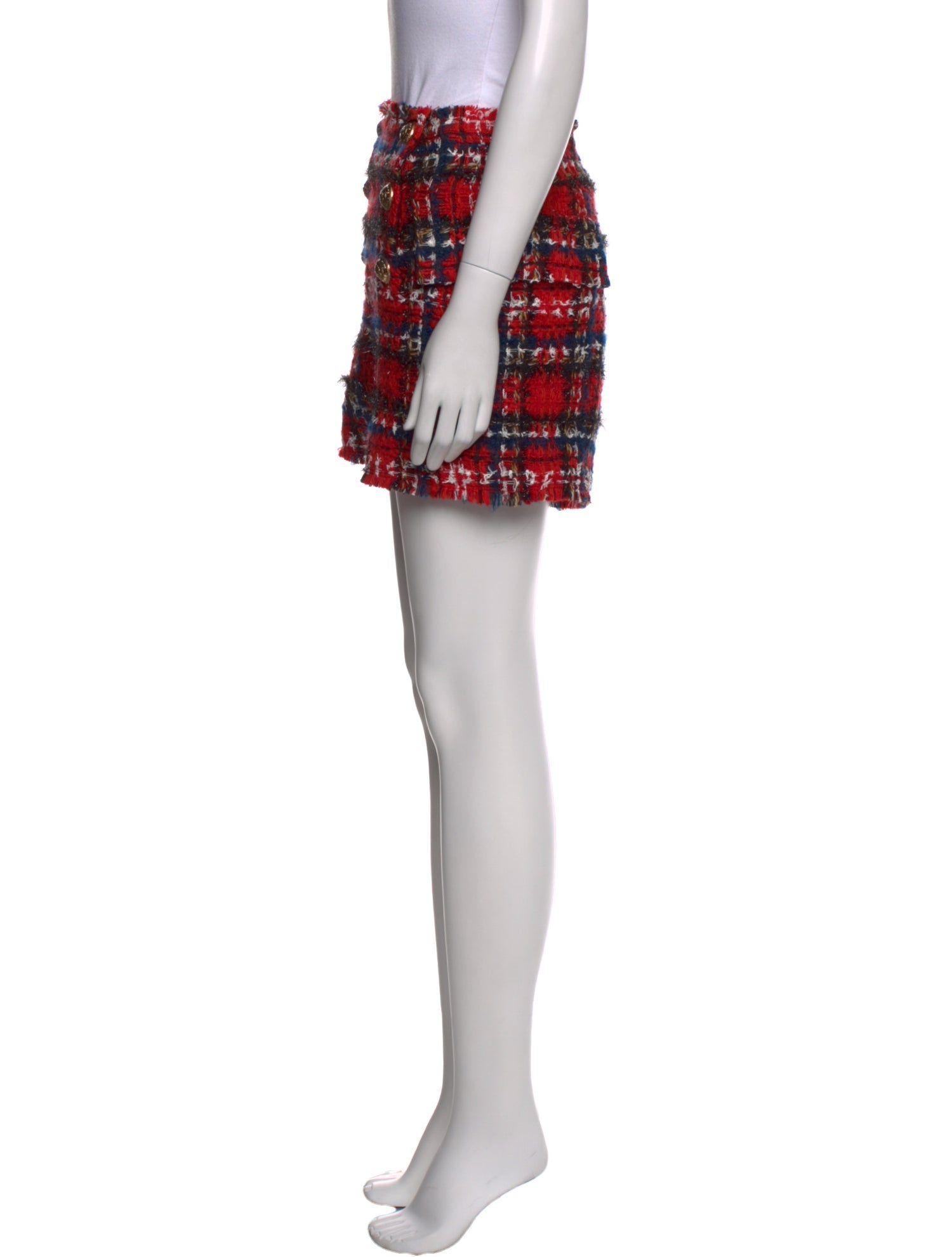 Balmain Wool Mini Shorts