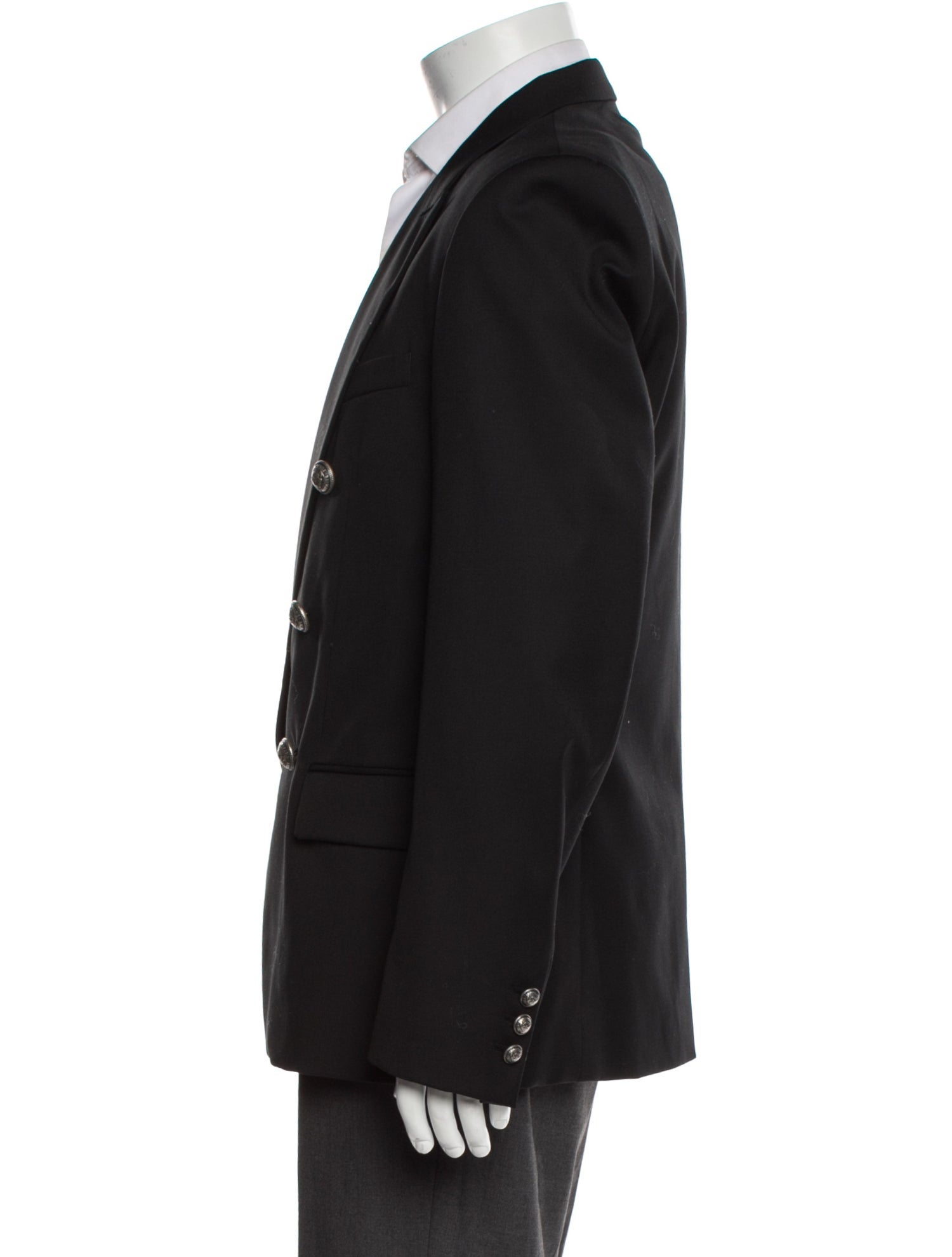 Balmain Wool Peacoat w/ Tags