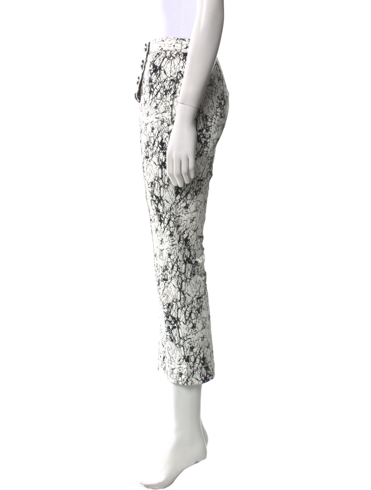 Balmain Printed Straight Leg Pants