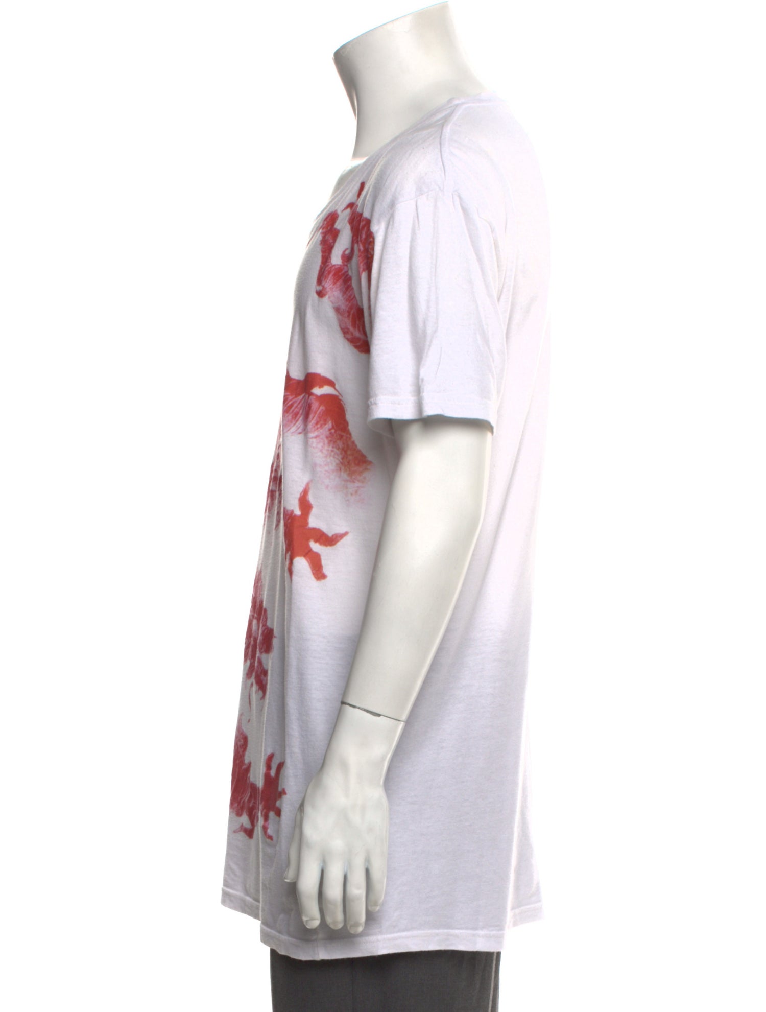 Balmain Graphic Print Scoop Neck T-Shirt