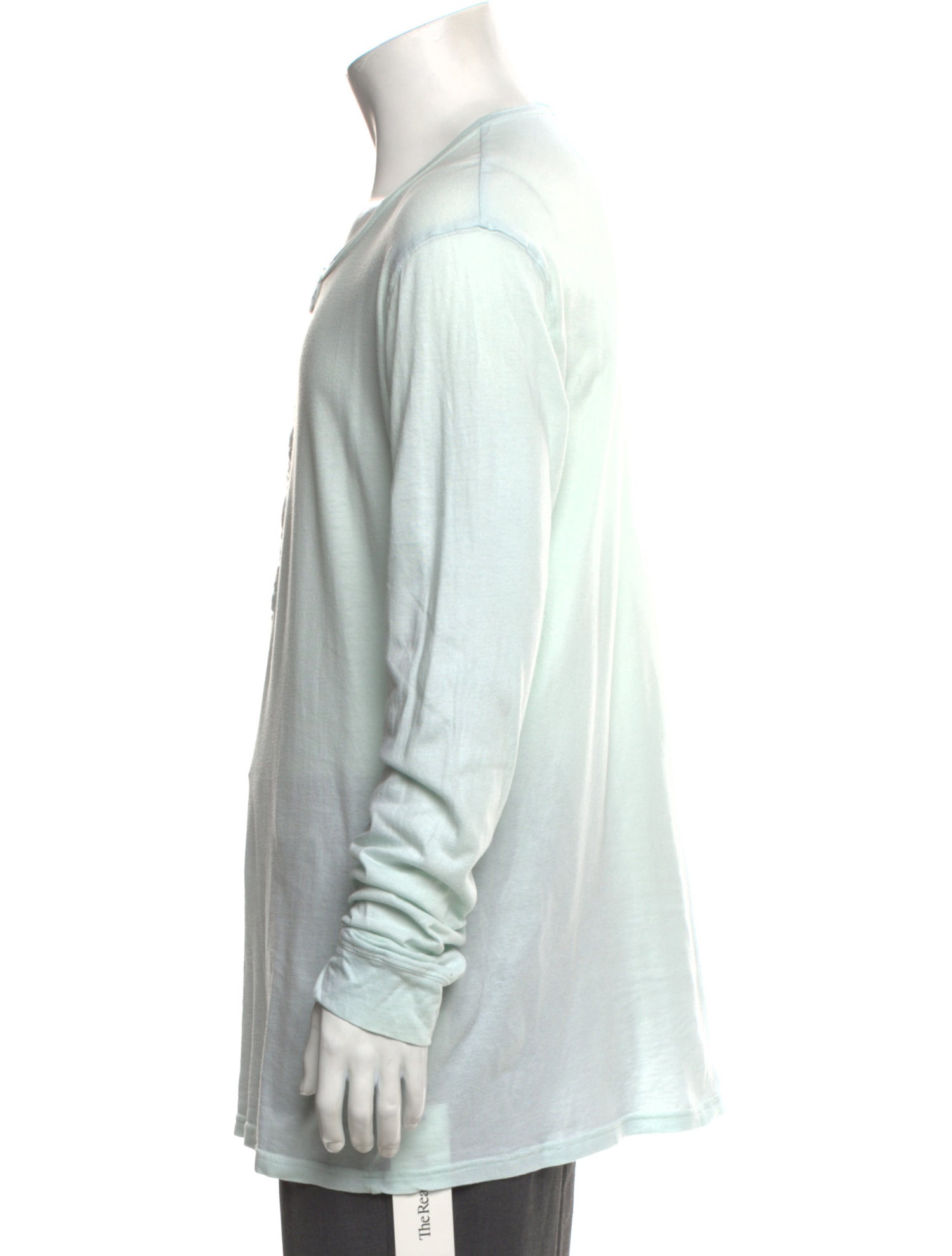 Balmain Scoop Neck Long Sleeve Henley