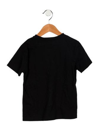 Balmain Kids' Graphic Print Short Sleeve Top