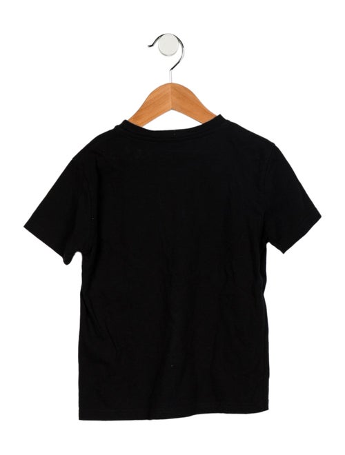 Balmain Kids' Graphic Print Short Sleeve Top