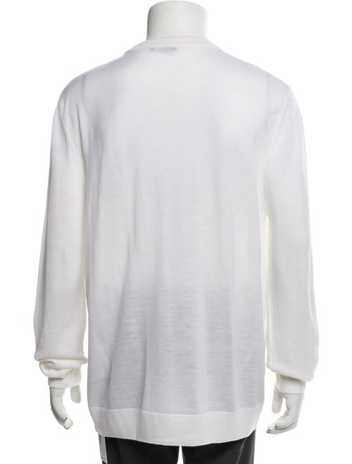 Balmain Virgin Wool Graphic Print Pullover