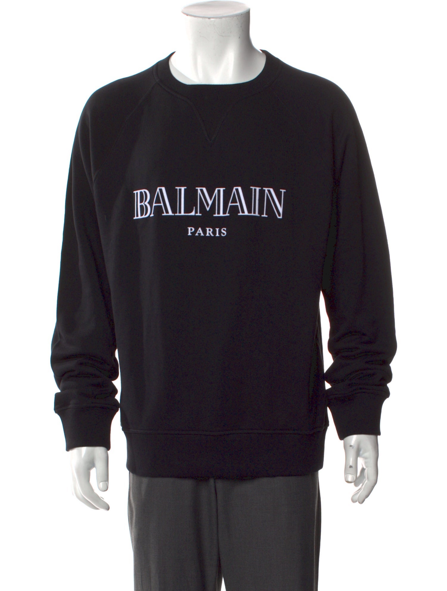 Balmain Graphic Print Crew Neck Sweatshirt w/ Tags