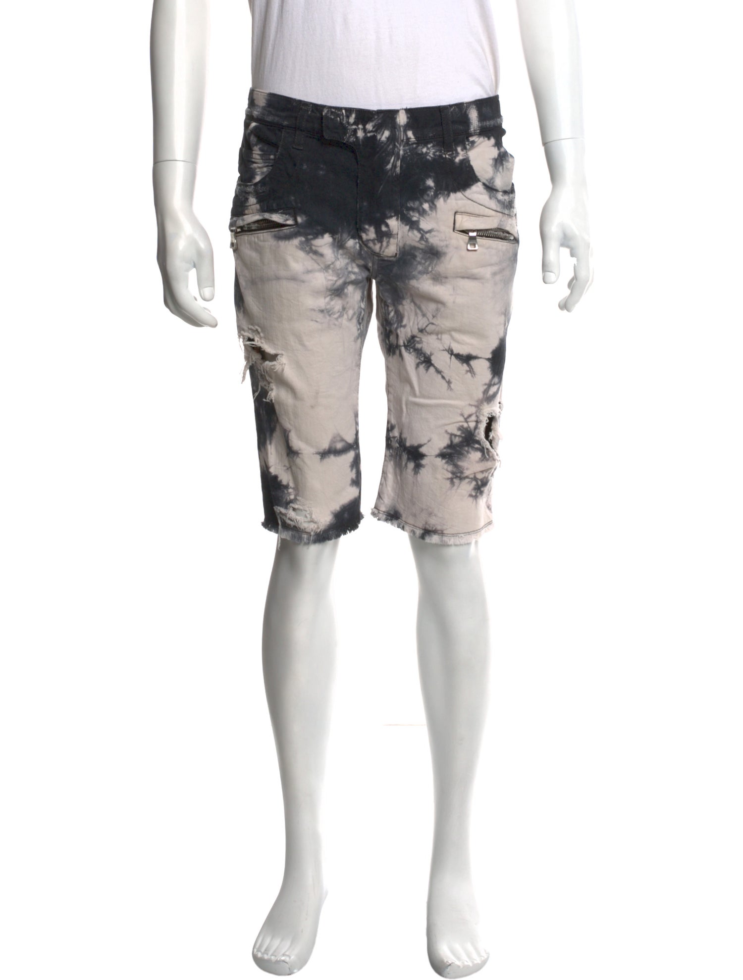 Balmain Tie-Dye Print Shorts