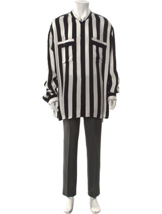 Balmain Striped Long Sleeve Shirt