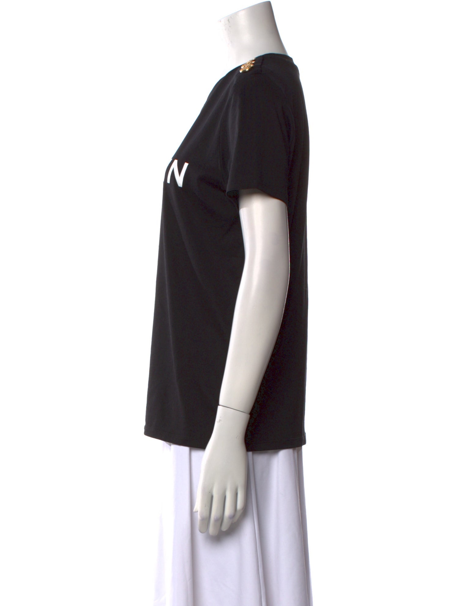 Balmain Graphic Print Crew Neck T-Shirt