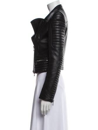 Balmain Leather Biker Jacket