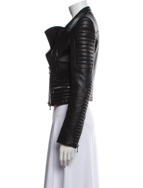 Balmain Leather Biker Jacket