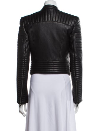 Balmain Leather Biker Jacket