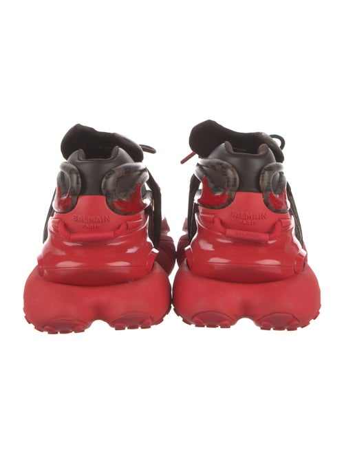 Balmain Leather Printed Sneakers