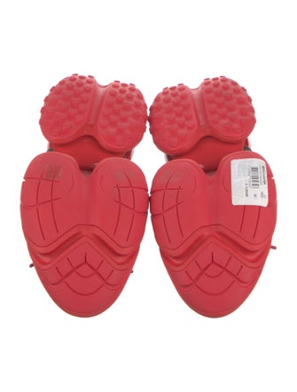 Balmain Leather Printed Sneakers