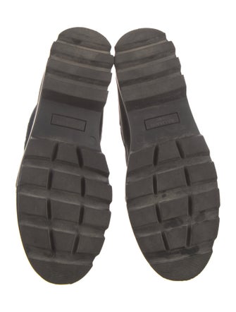 Balmain Zucca FF Logo Nylon Combat Boots