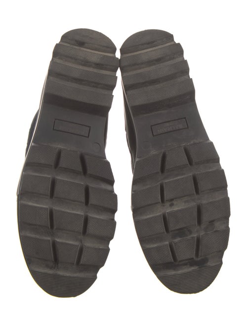 Balmain Zucca FF Logo Nylon Combat Boots