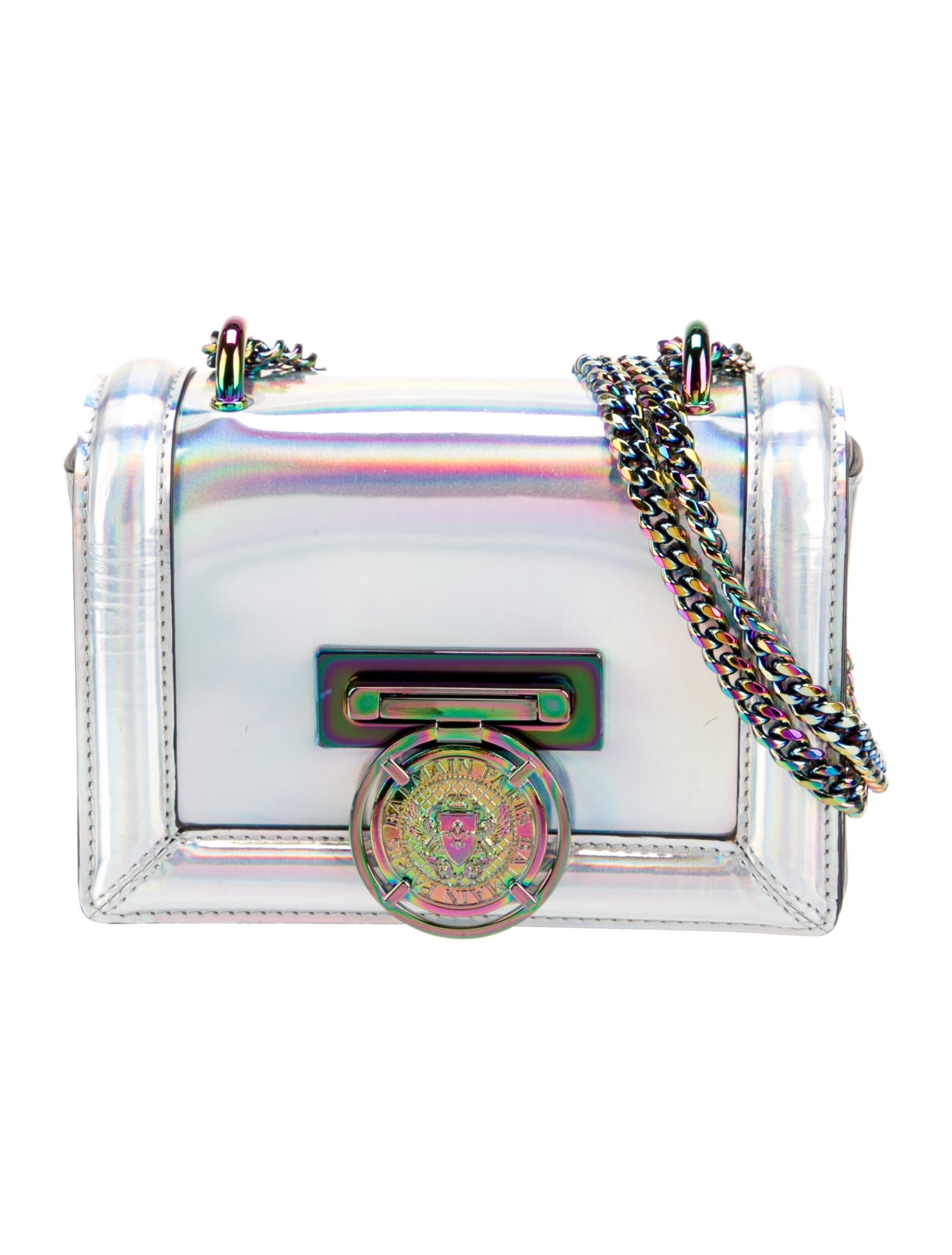 Balmain Patent Leather Minaudière