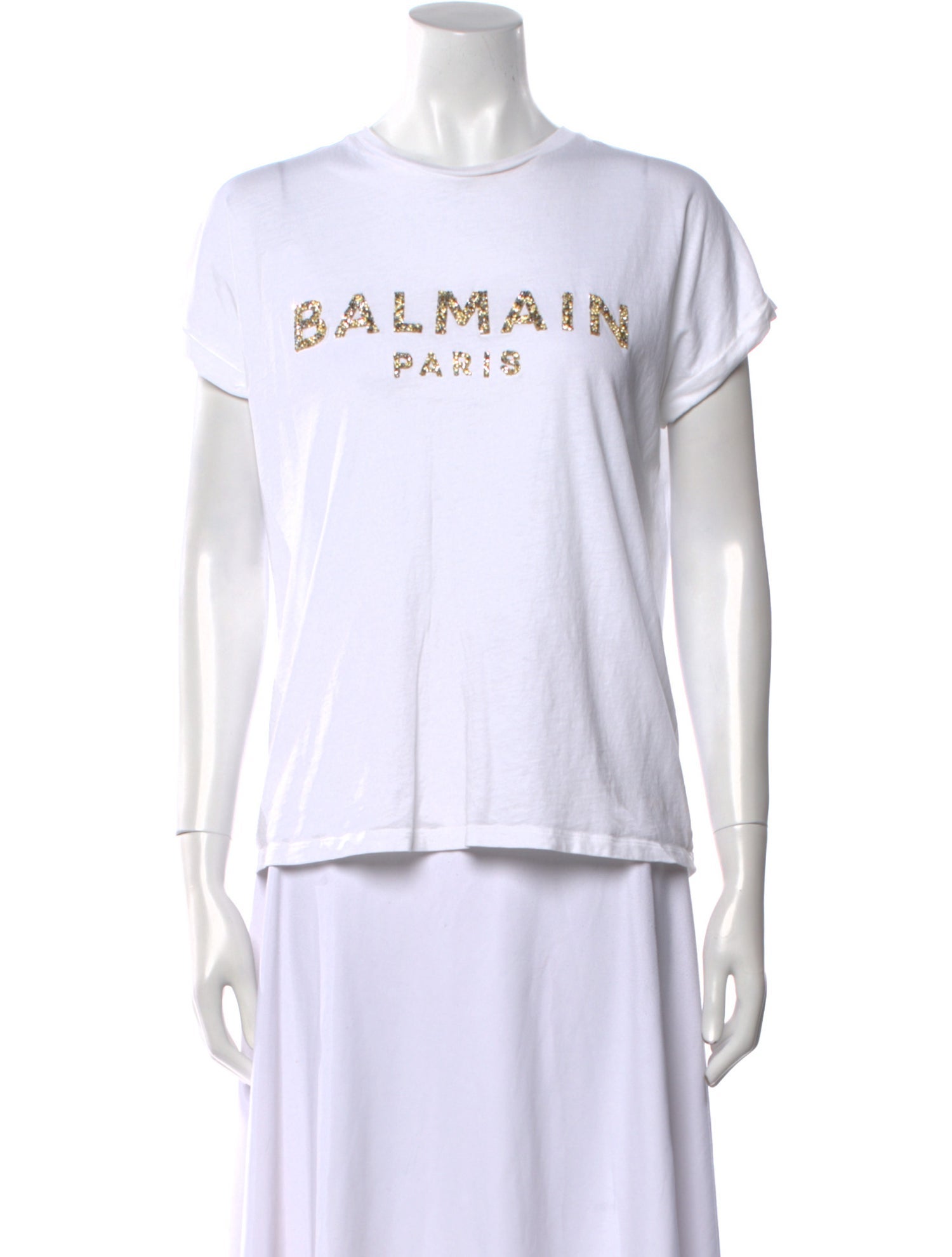 Balmain Graphic Print Crew Neck T-Shirt