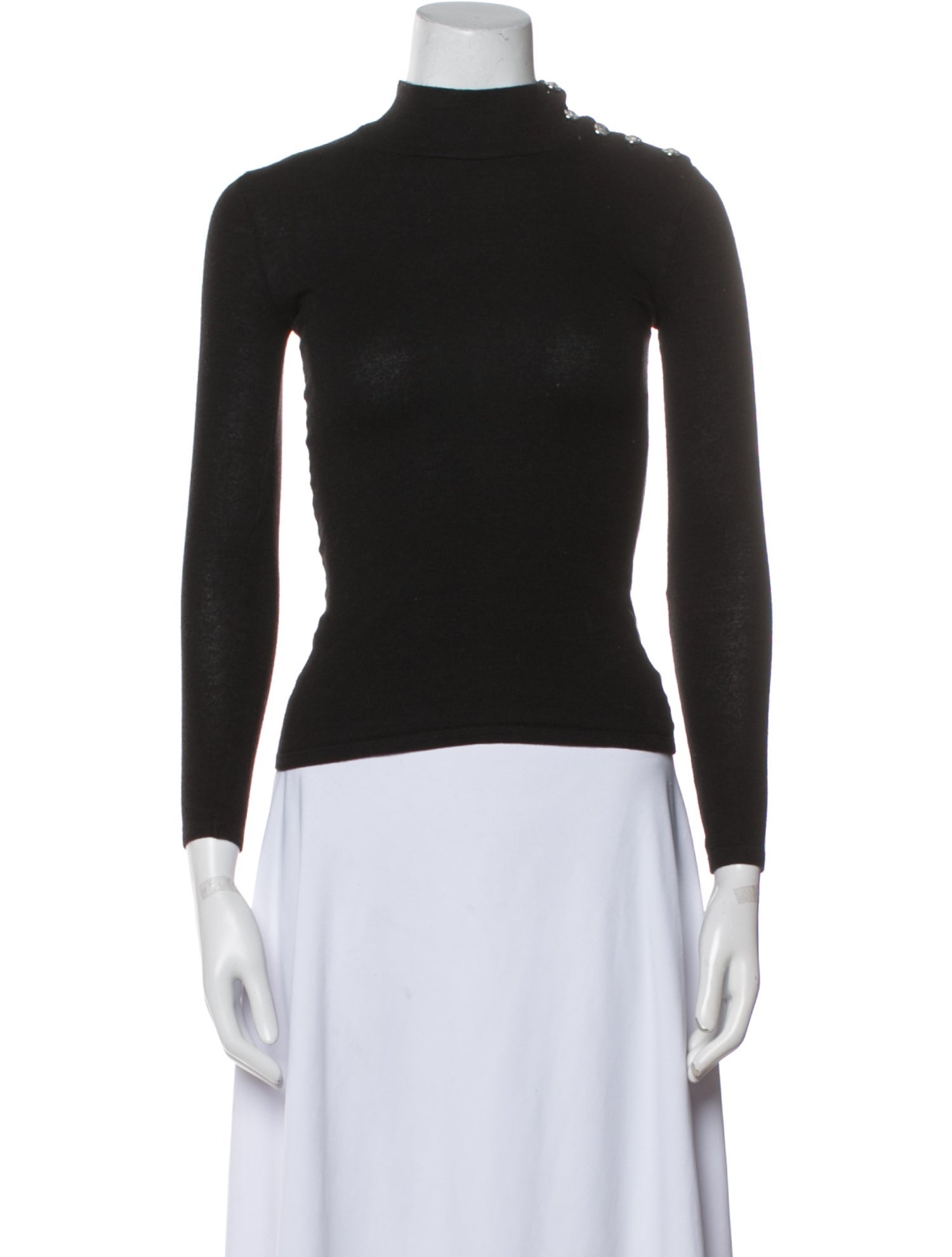 Balmain Wool Turtleneck Top