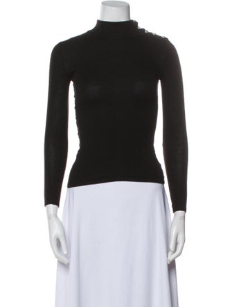 Balmain Wool Turtleneck Top