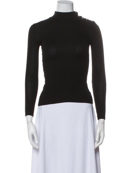Balmain Wool Turtleneck Top