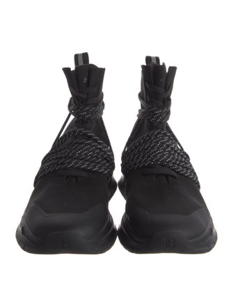 Balmain Mesh Accents Sock Sneakers