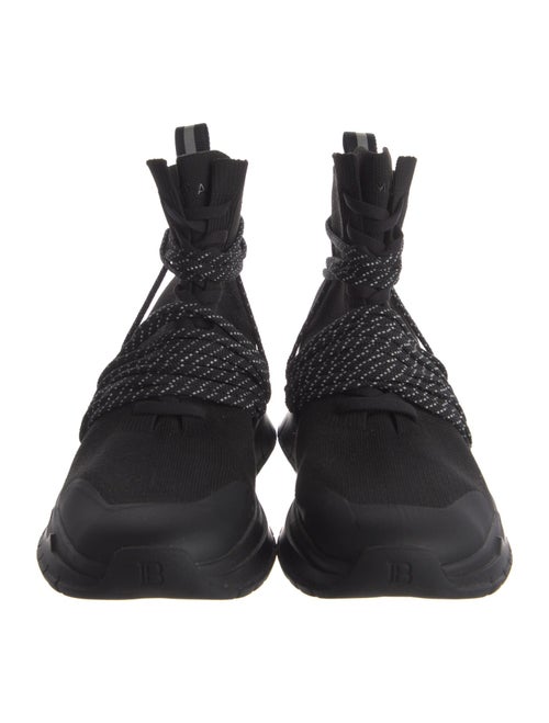 Balmain Mesh Accents Sock Sneakers