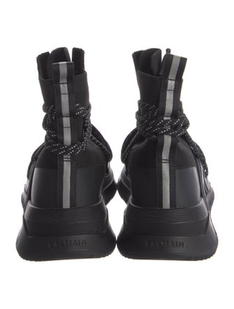 Balmain Mesh Accents Sock Sneakers