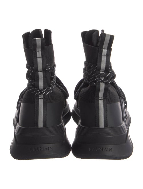 Balmain Mesh Accents Sock Sneakers