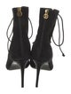 Balmain Suede Lace-Up Boots