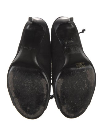 Balmain Suede Lace-Up Boots