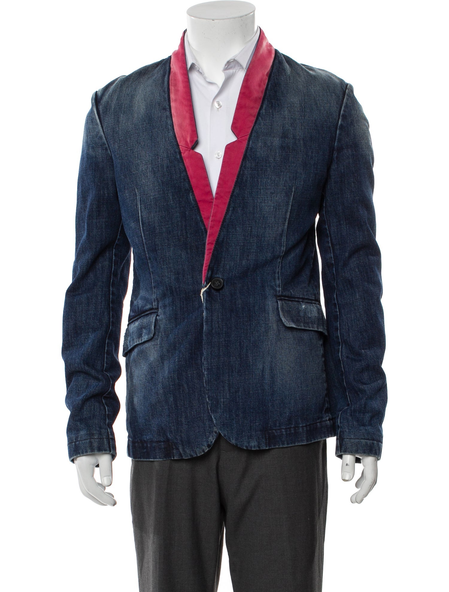 Balmain Printed Denim Jacket