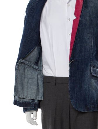 Balmain Printed Denim Jacket