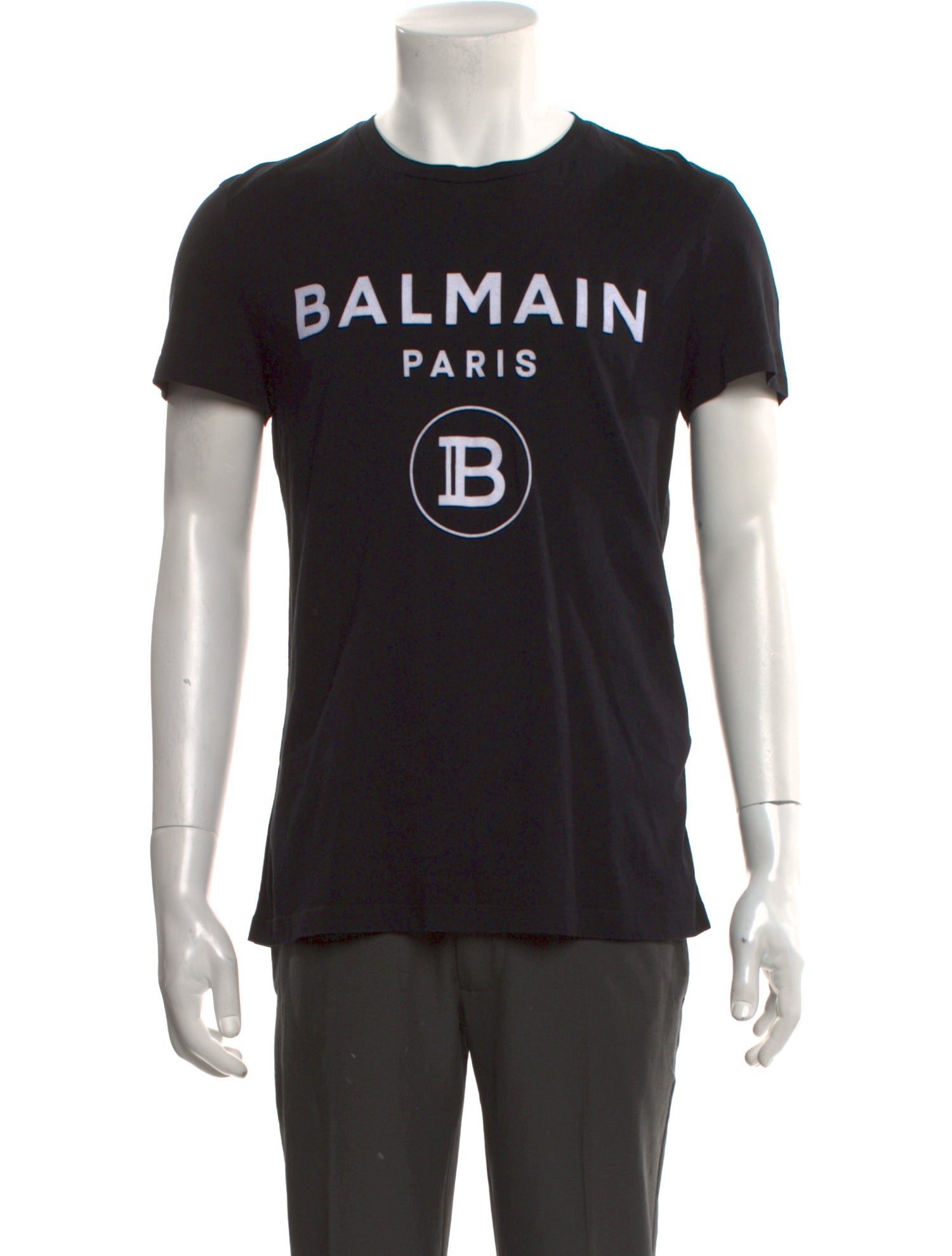 Balmain Graphic Print Crew Neck T-Shirt
