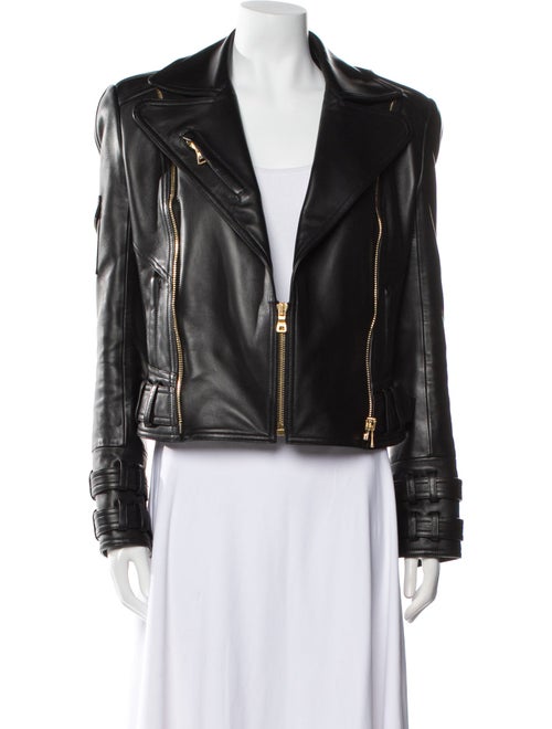 Balmain Leather Biker Jacket