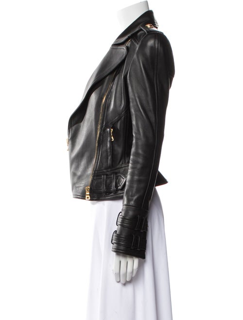 Balmain Leather Biker Jacket